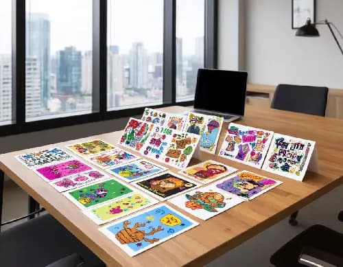 Печать наклеек в Волгограде - заказать печать стикеров любой формы | АРКА